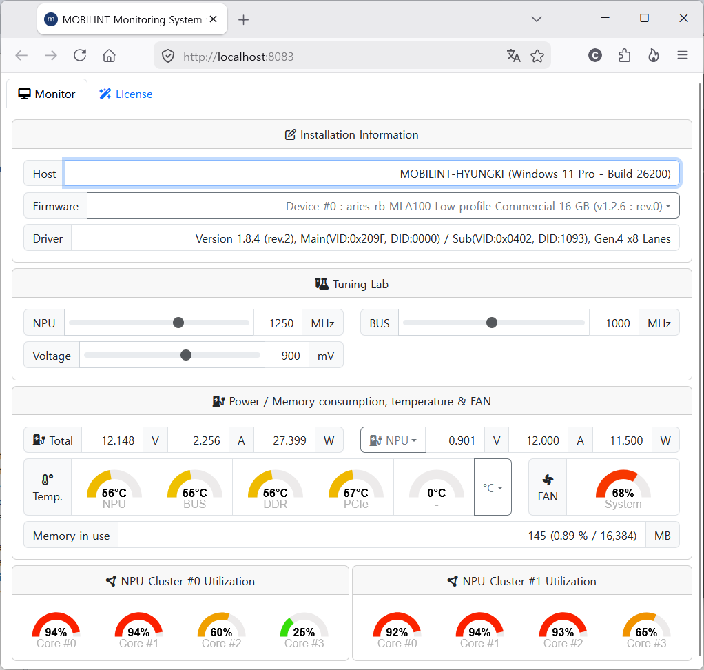 Remote monitoring tool client