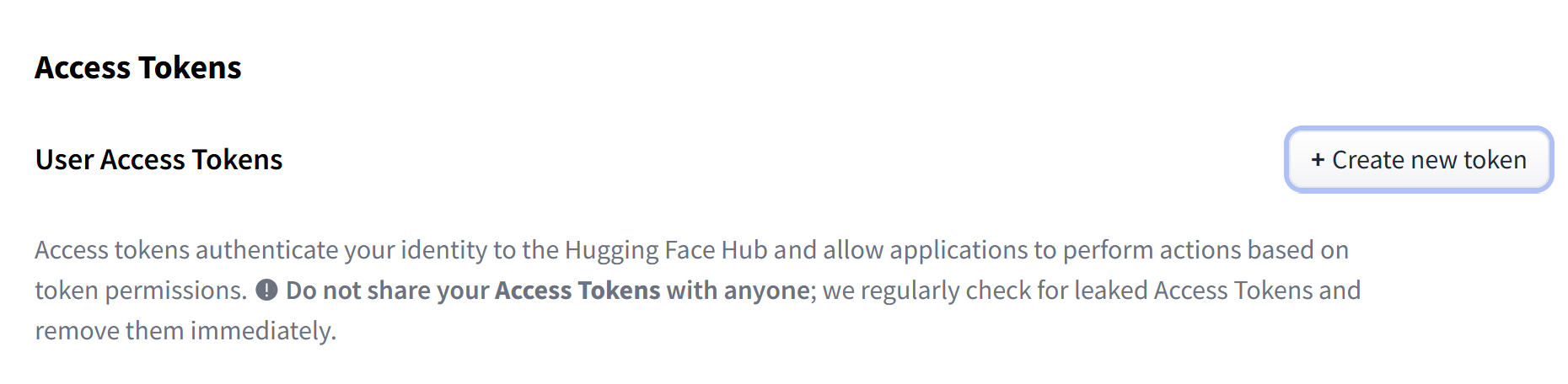 Create New Token
