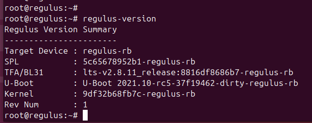 REGULUS target device