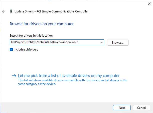 Find driver