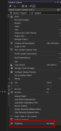 Project Setting