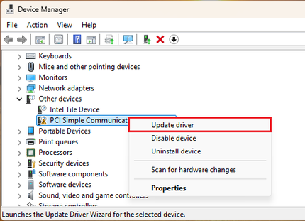 Update Driver