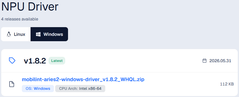 Download driver